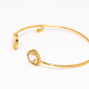 Tai Jewelry - Double Clear Open Cuff