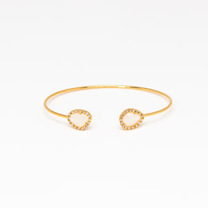 Tai Jewelry - Double Moonstone Open Cuff