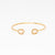 Tai Jewelry - Double Moonstone Open Cuff