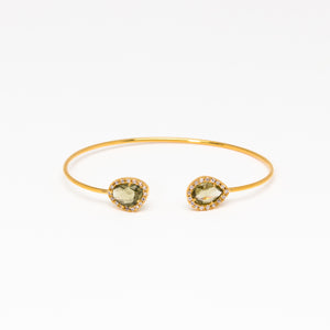 Tai Jewelry - Double Olive Open cuff