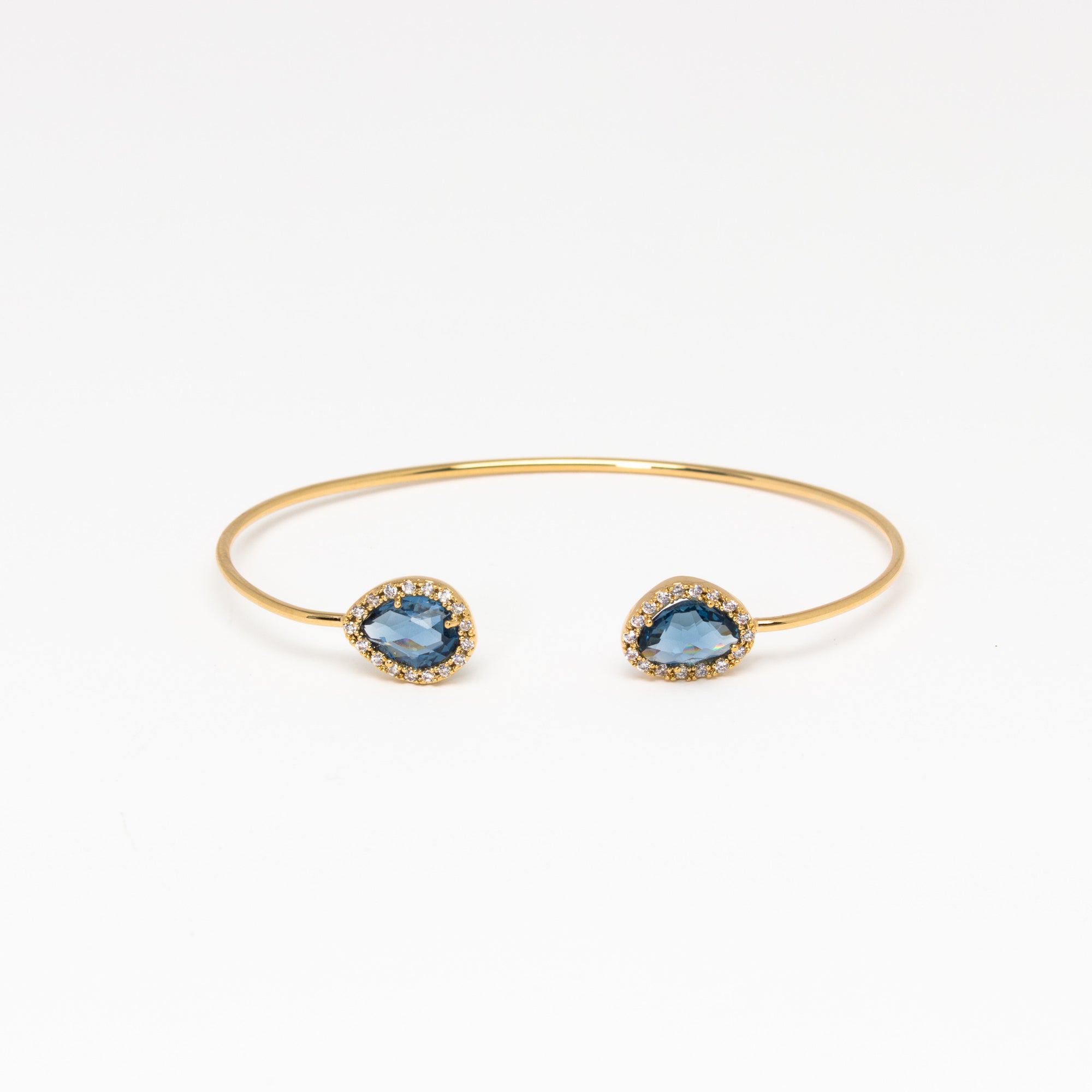 Tai Jewelry - Double Blue Open Cuff