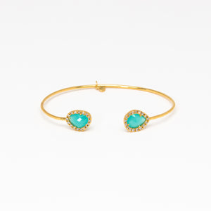 Tai Jewelry - Double Mint Open Cuff