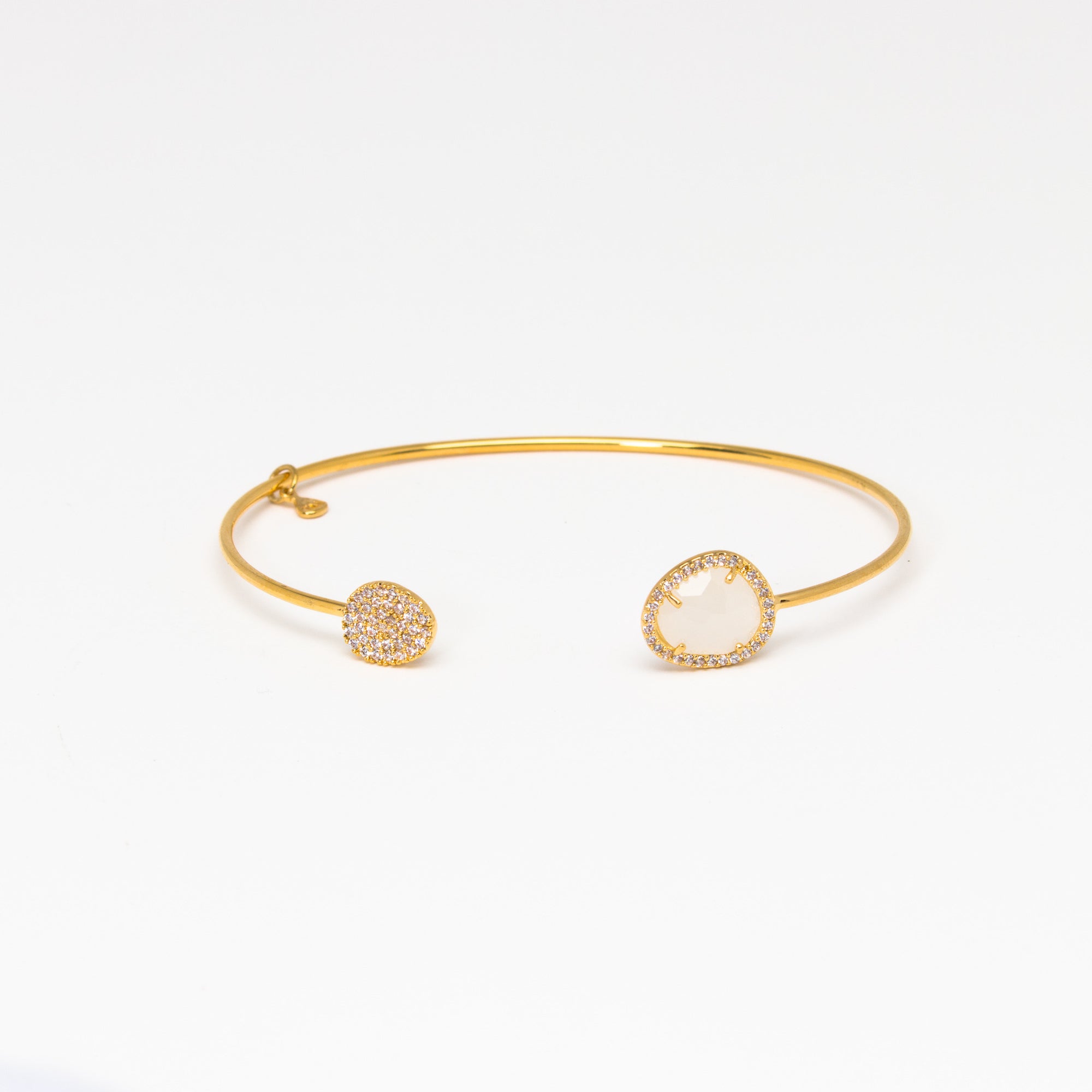 Tai Jewelry - Single Disc Moonstone Cuff