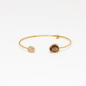 Tai Jewelry - Single Disc Smoky Cuff