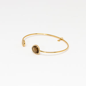Tai Jewelry - Single Disc Smoky Cuff