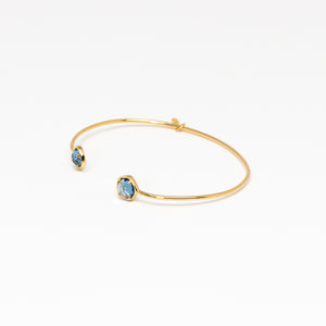 Tai Jewelry - Medium Blue Open Cuff