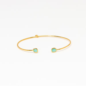 Tai Jewelry - Tiny Mint Open Cuff