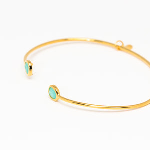 Tai Jewelry - Tiny Mint Open Cuff