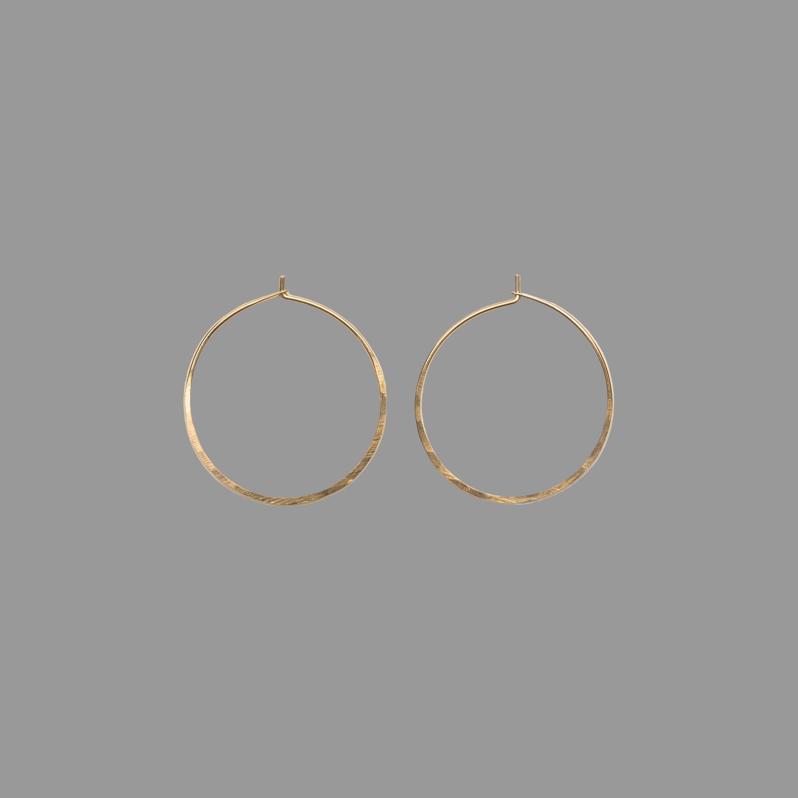 Medium Hammered Hoops