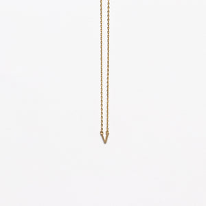 NFC - Mini Initial V Necklace