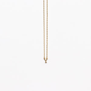 NFC - Mini Initial Y Necklace
