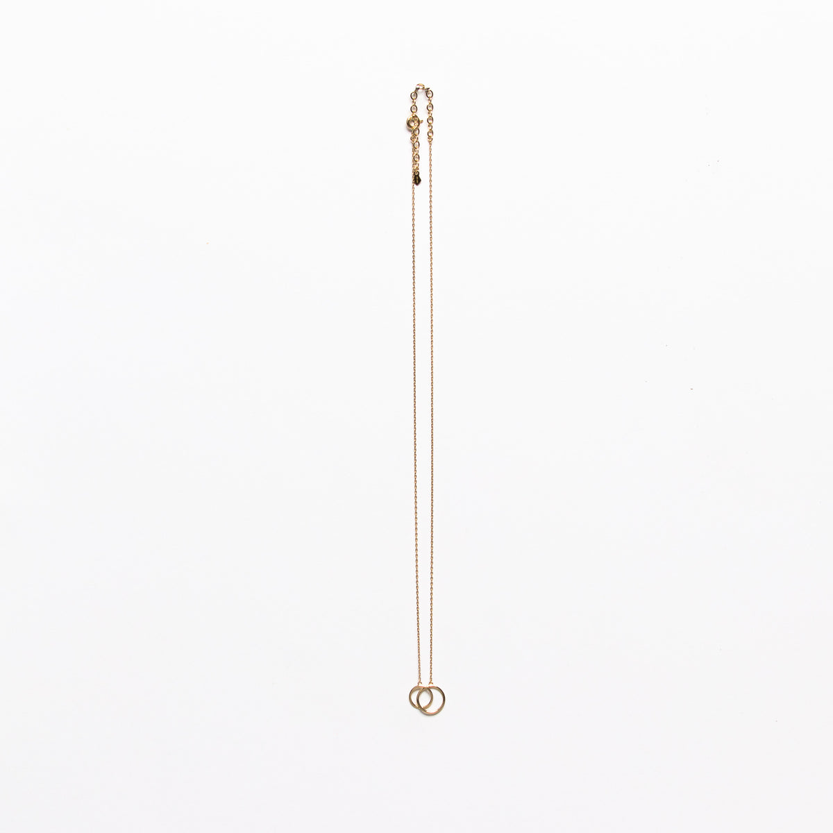Duo necklace in yellow gold