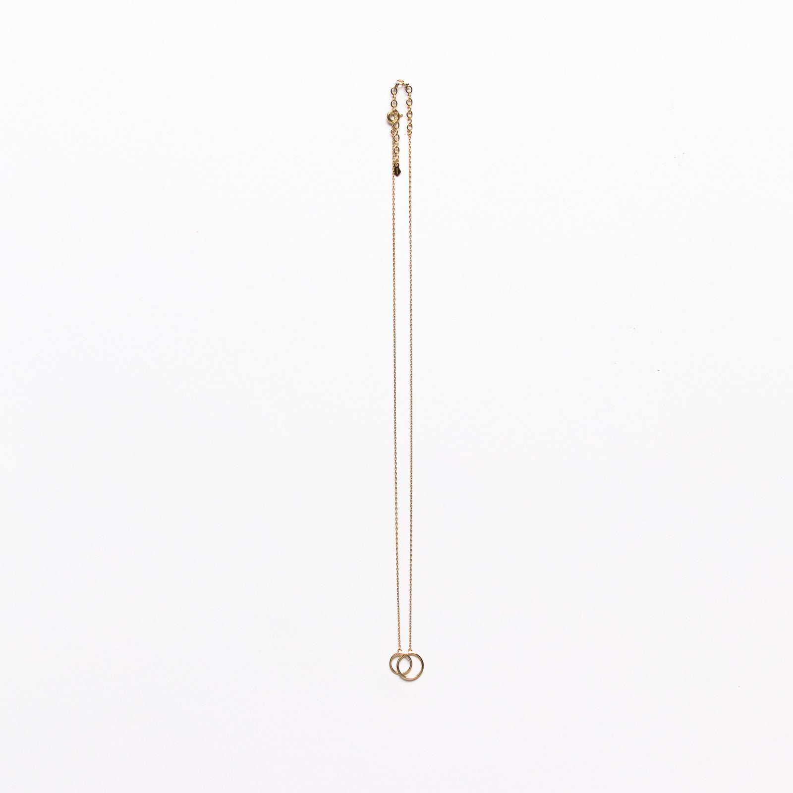 Duo necklace in yellow gold
