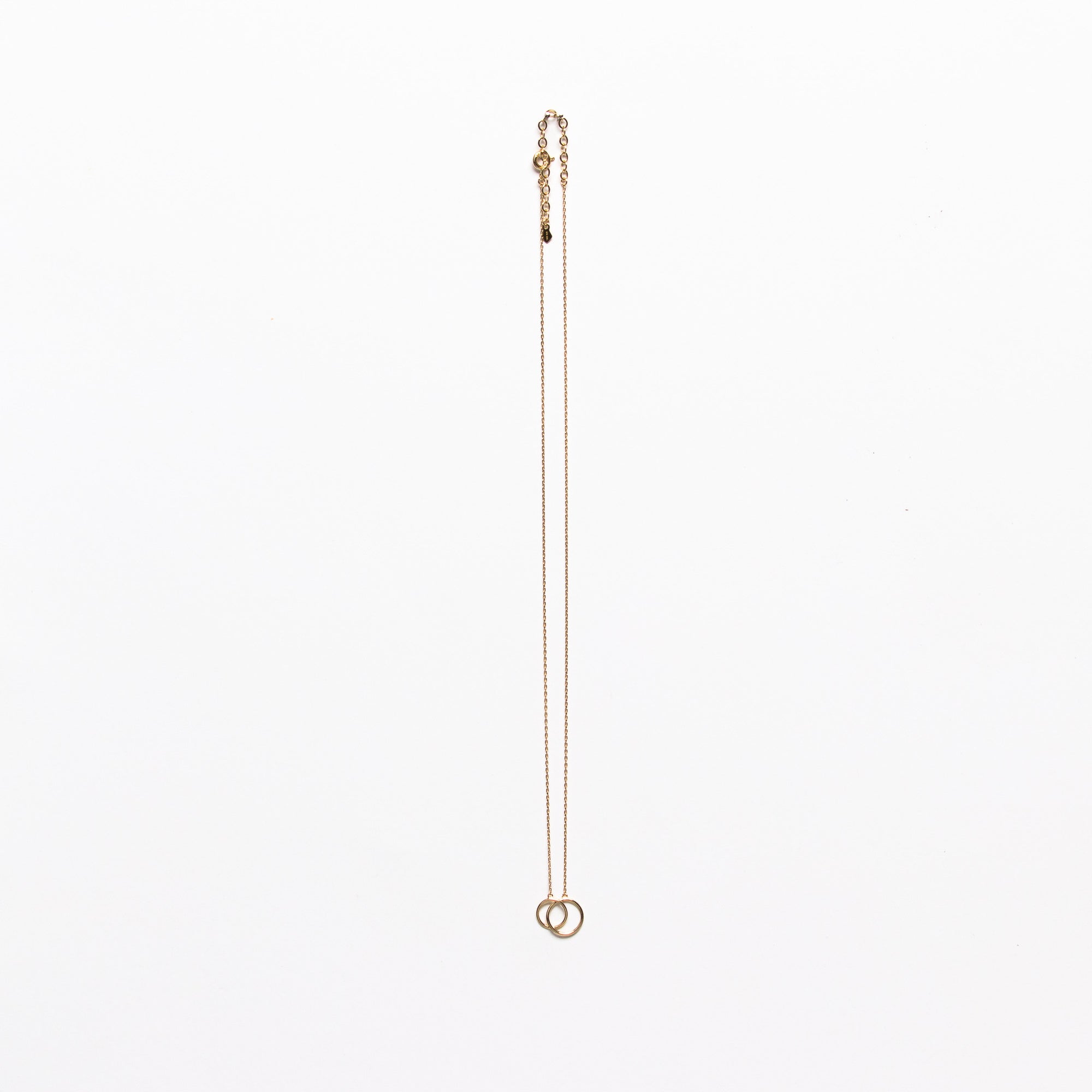 Duo necklace in yellow gold