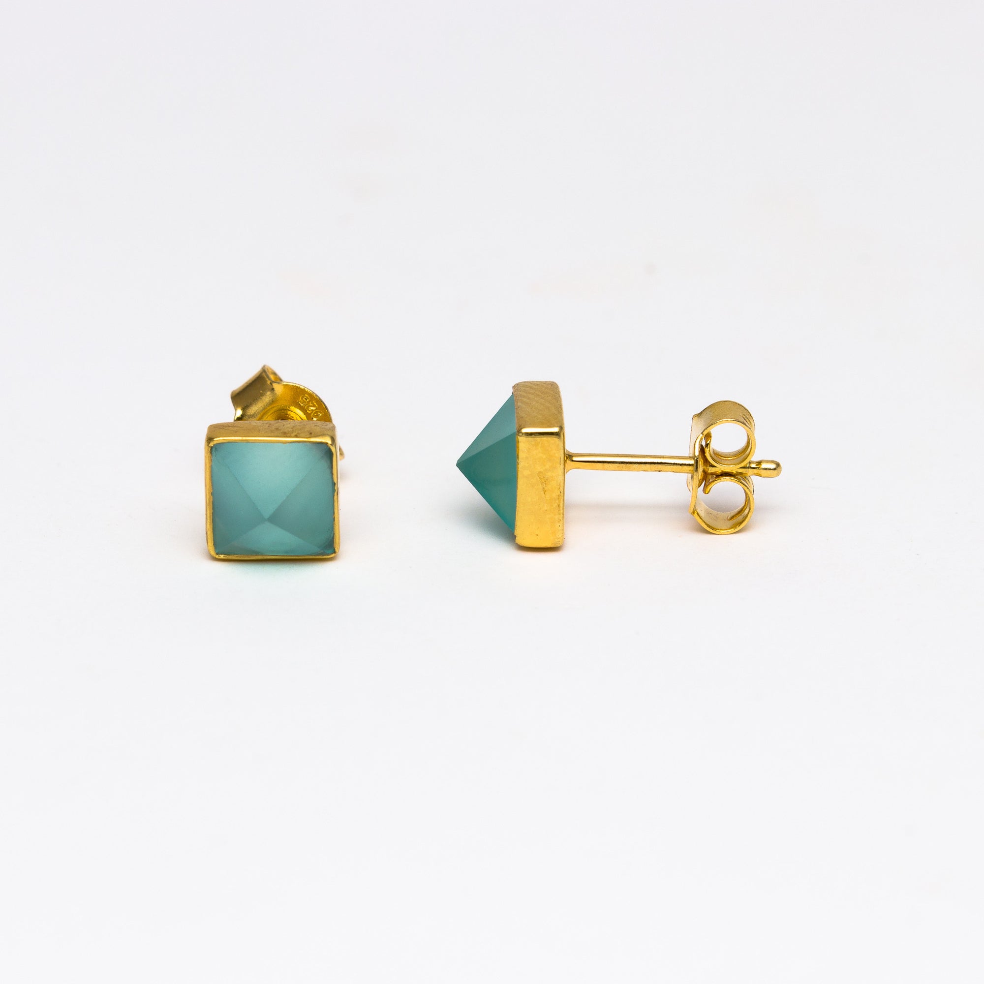 NSC - Chalcedony Pyramid Stud