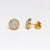 NSC - Moonstone round stud earrings