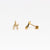 NFC - Diamond Wishbone Stud in Yellow Gold