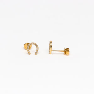NFC - Diamond Studded Horse Shoe earrings