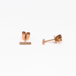 NFC - Diamond Bar Stud Earrings