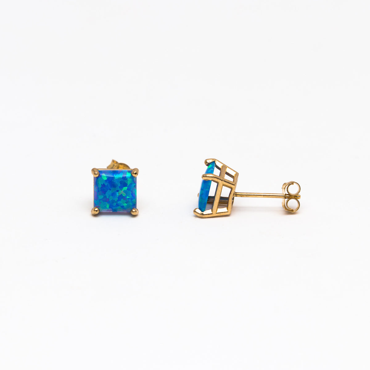 Medium Opal stud earrings