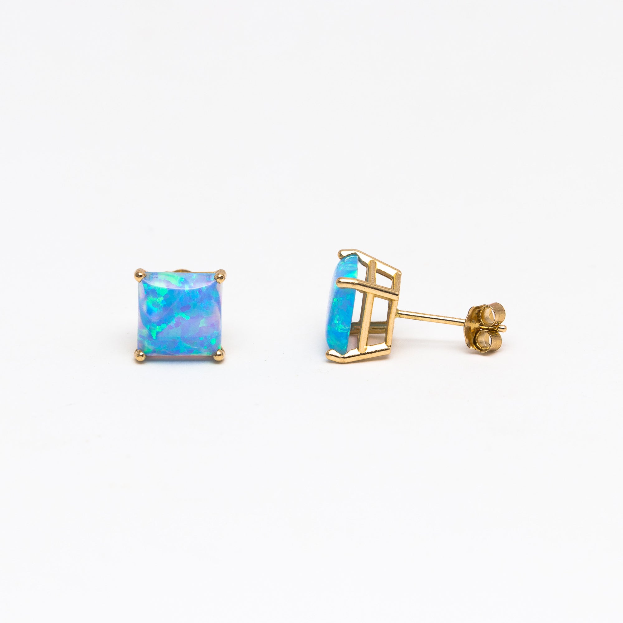 Large Opal stud earrings