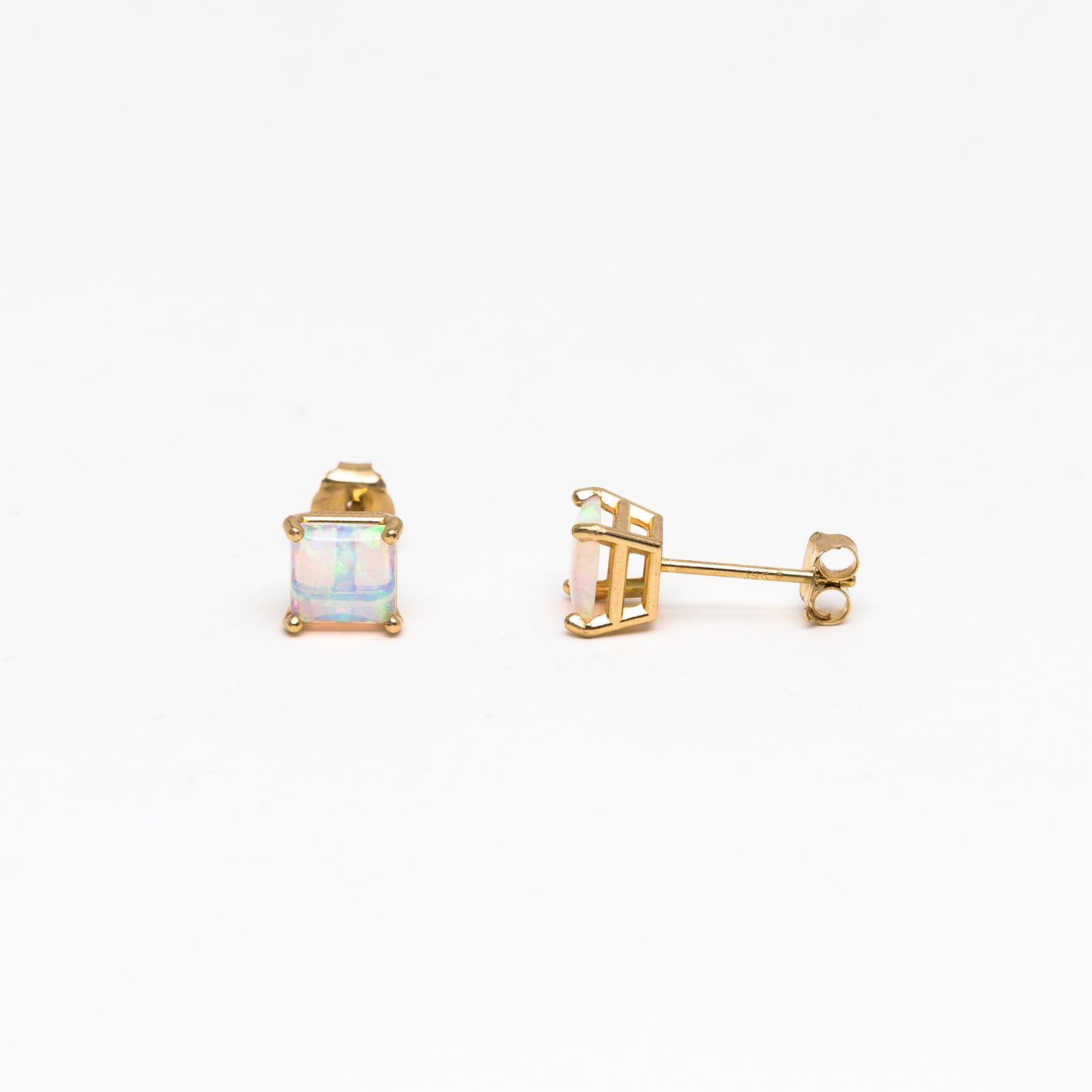 Small Opal stud earrings
