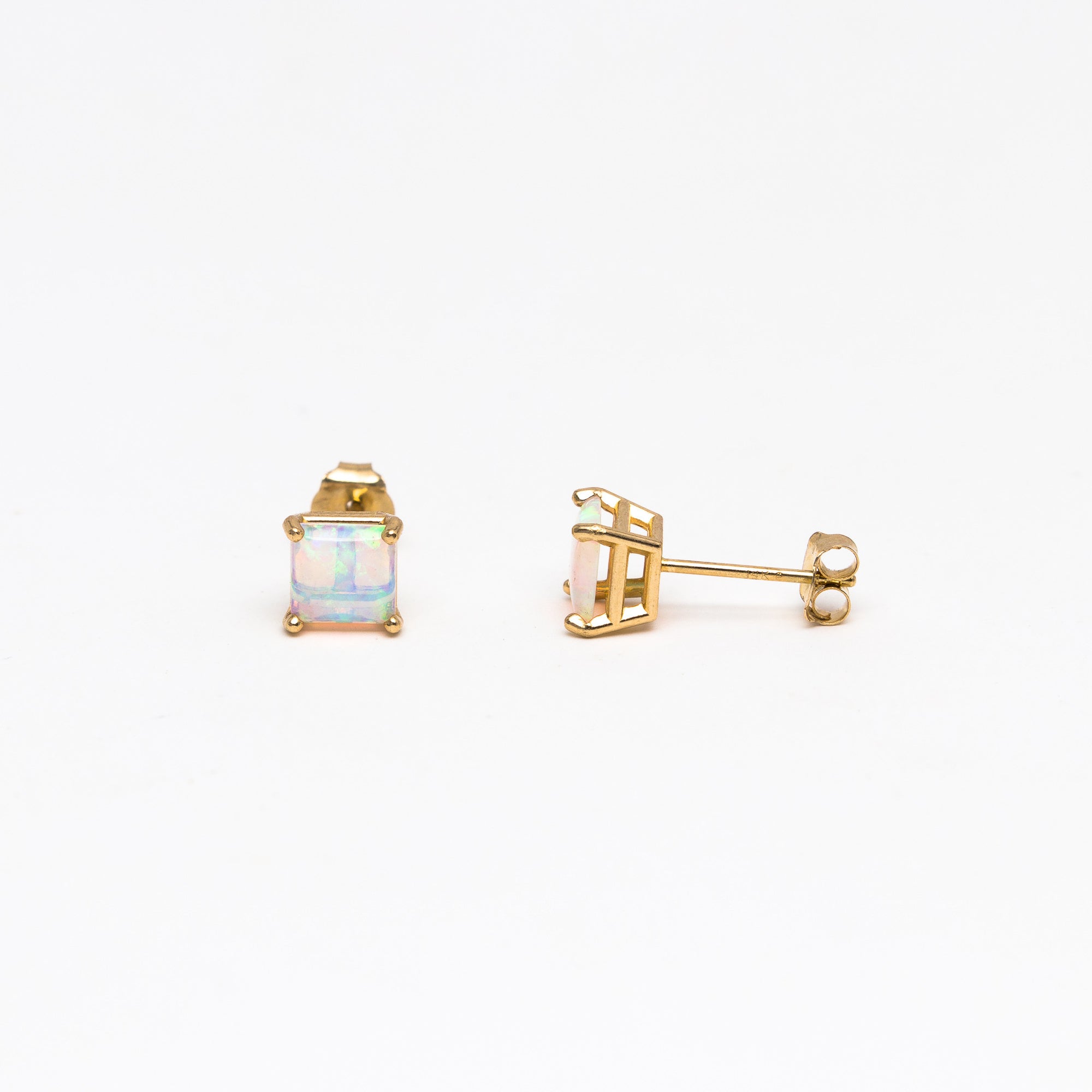 Small Opal stud earrings