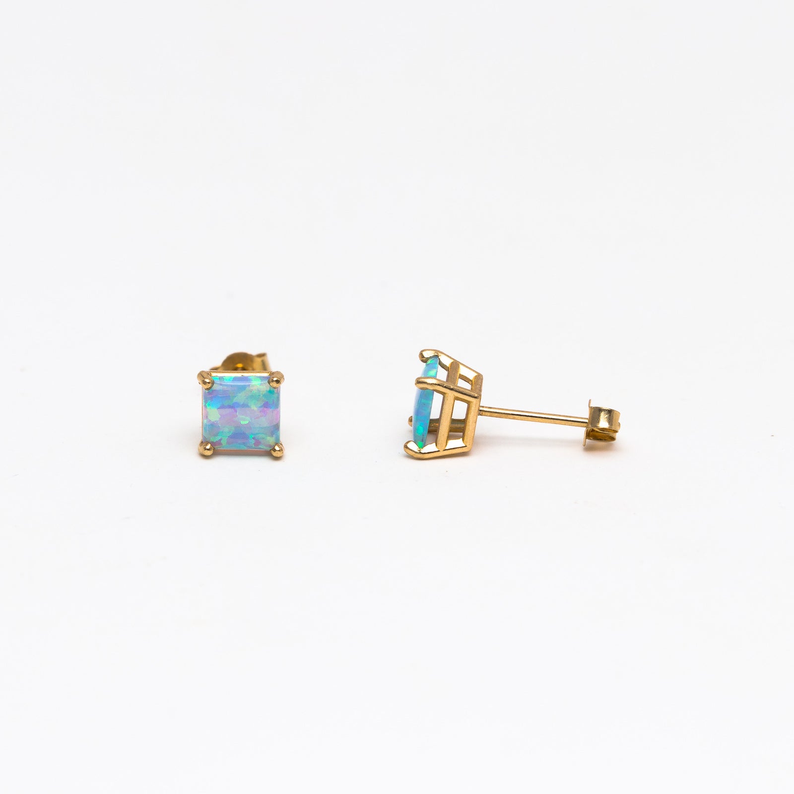 Small Opal stud earrings