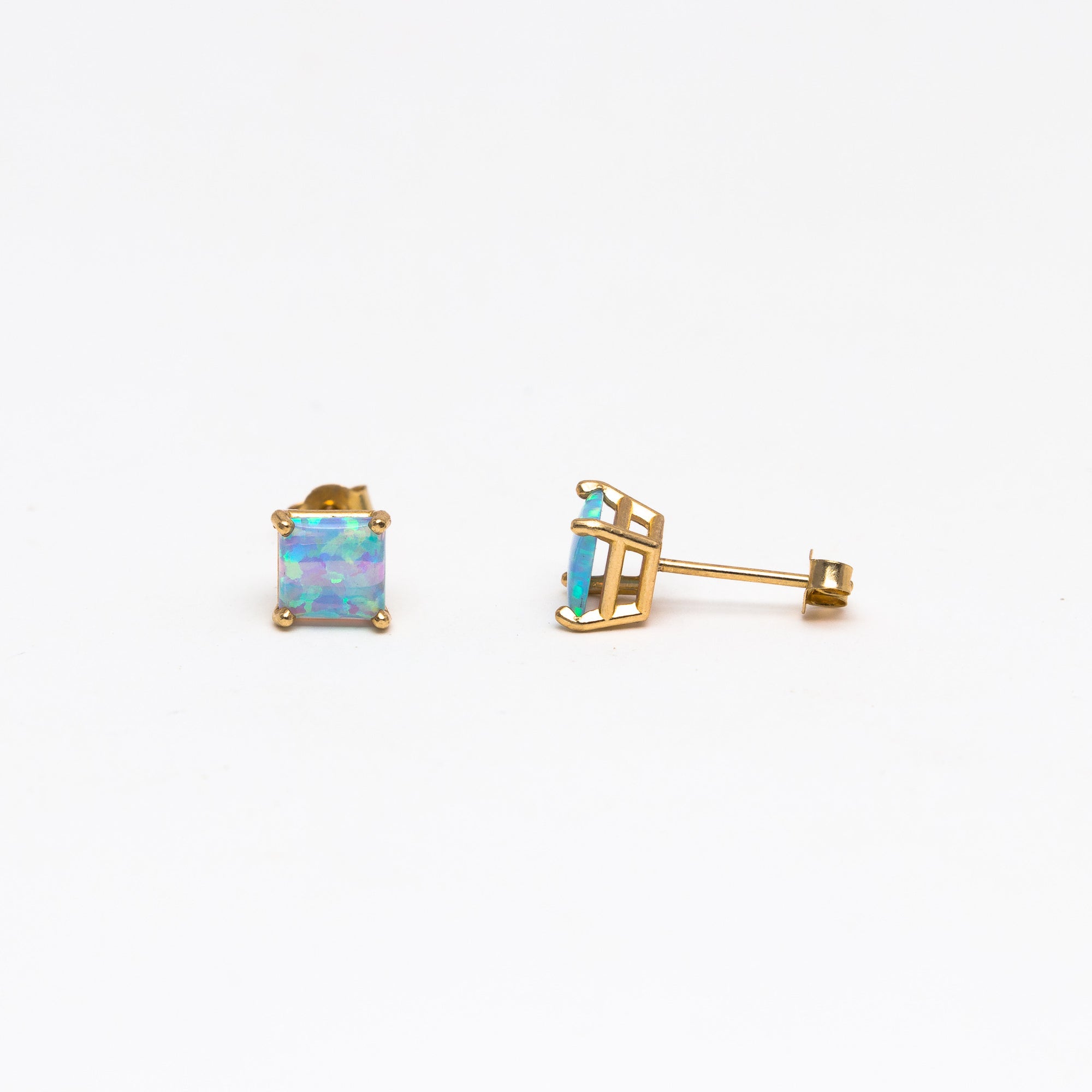 Small Opal stud earrings