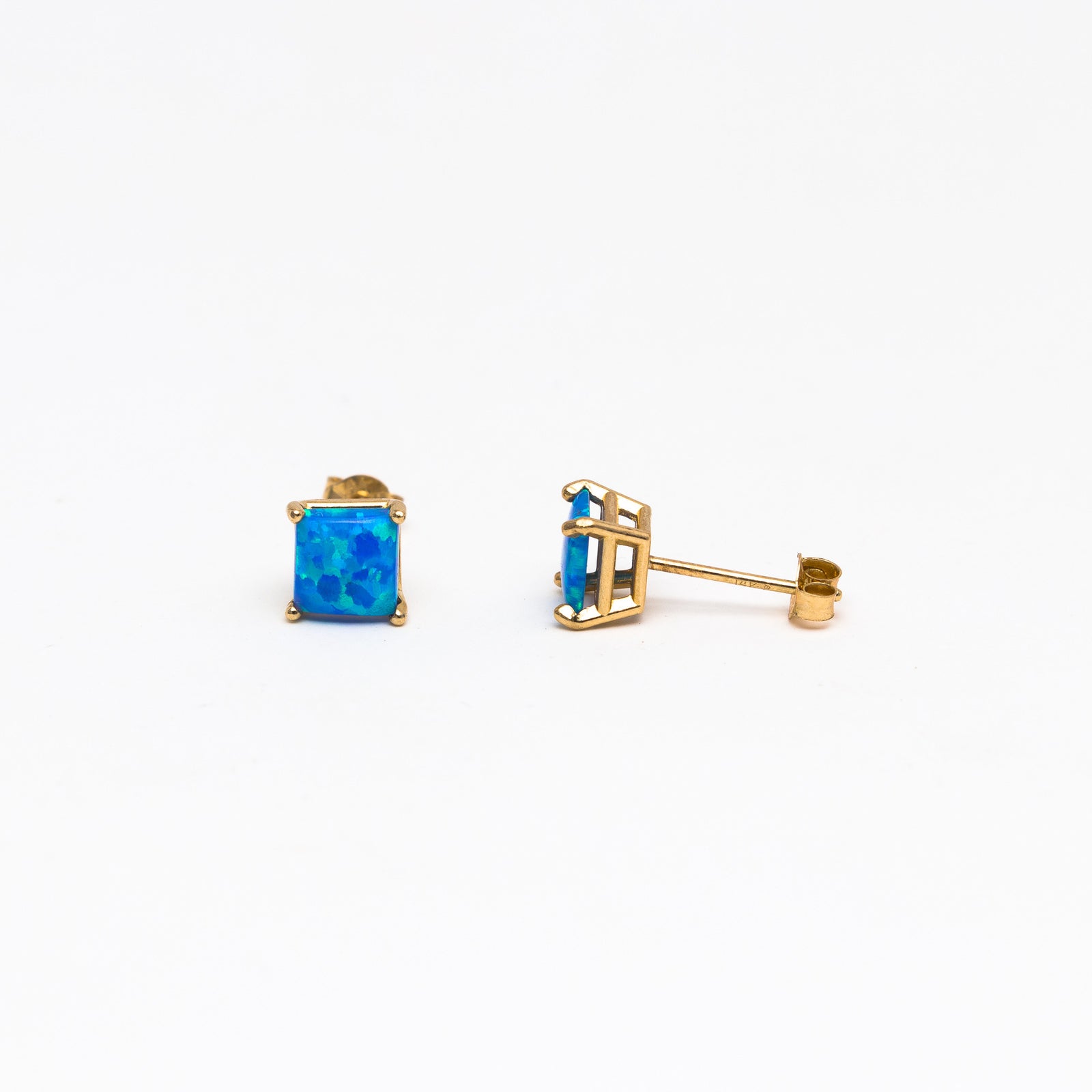 Small Opal stud earrings