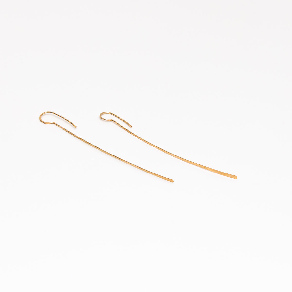 Large feather earrings