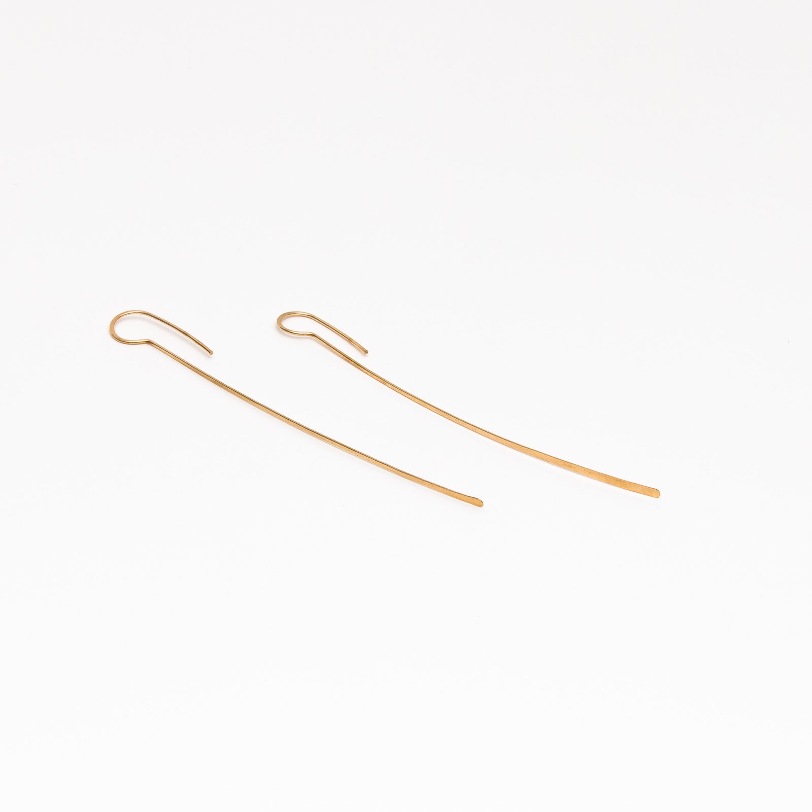 Large feather earrings