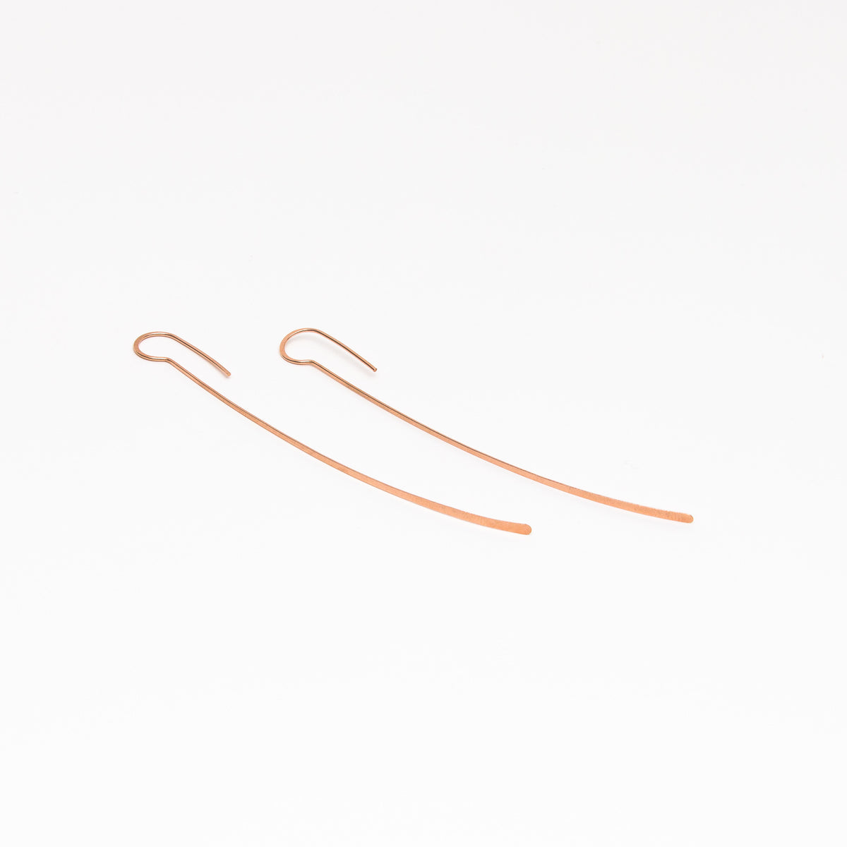 Large feather earrings