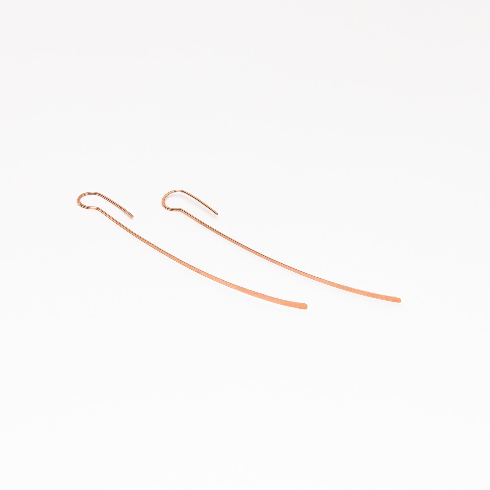 Large feather earrings