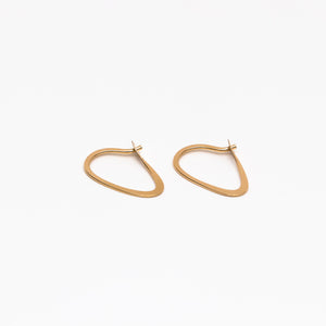 Melissa Joy Manning - Small leaf hoops