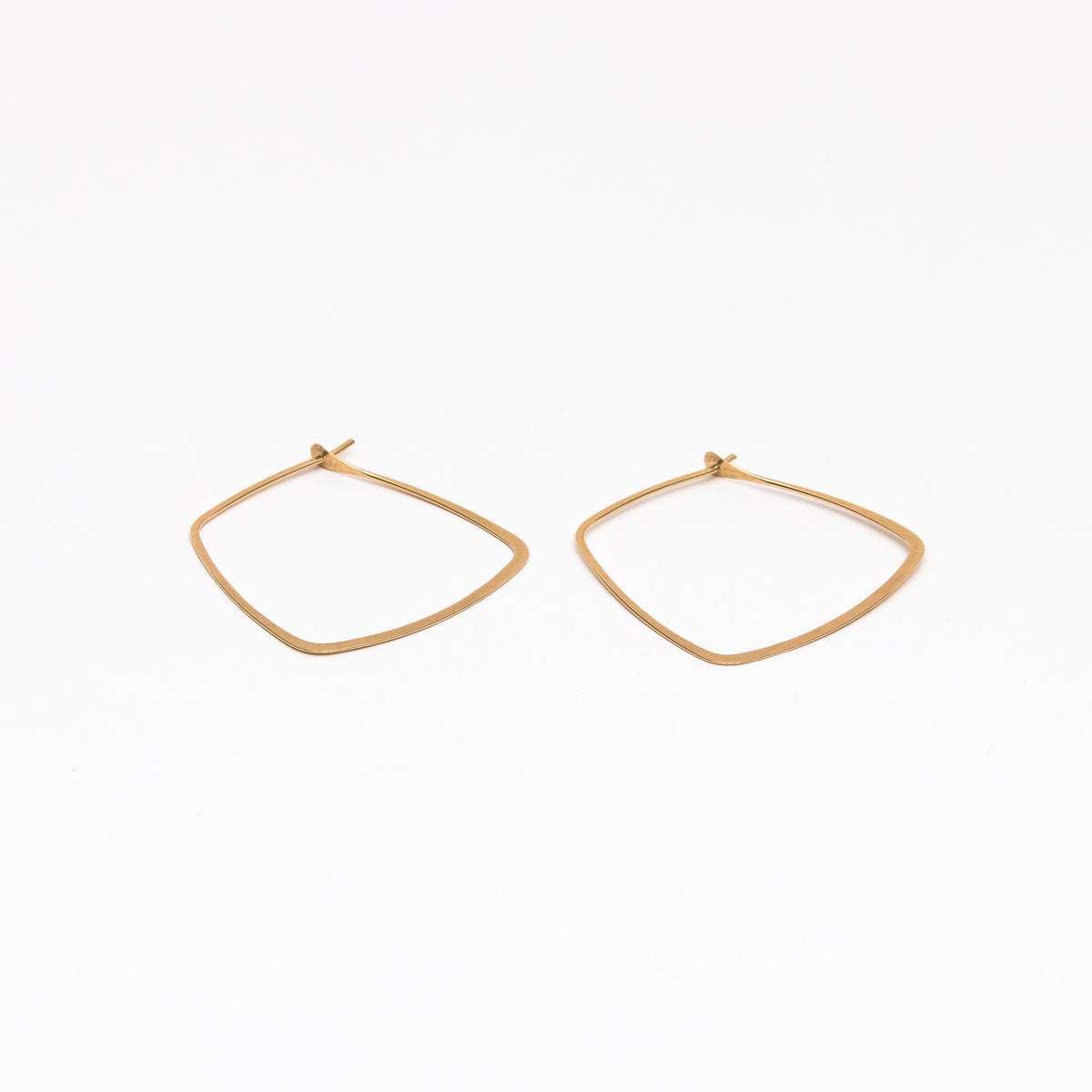 Trapezoid hoop earrings
