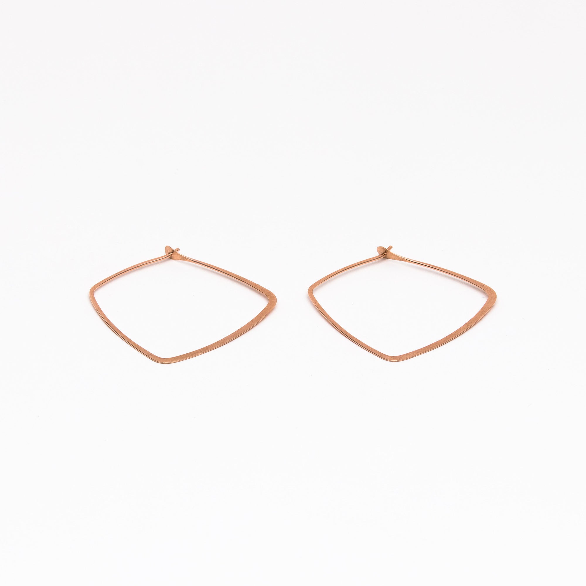 Trapezoid hoop earrings