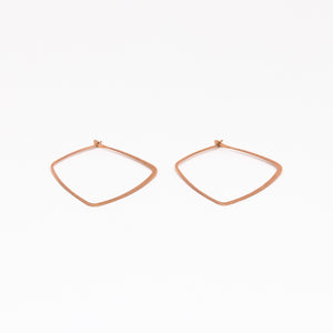 Melissa Joy Manning - Trapezoid hoop earrings