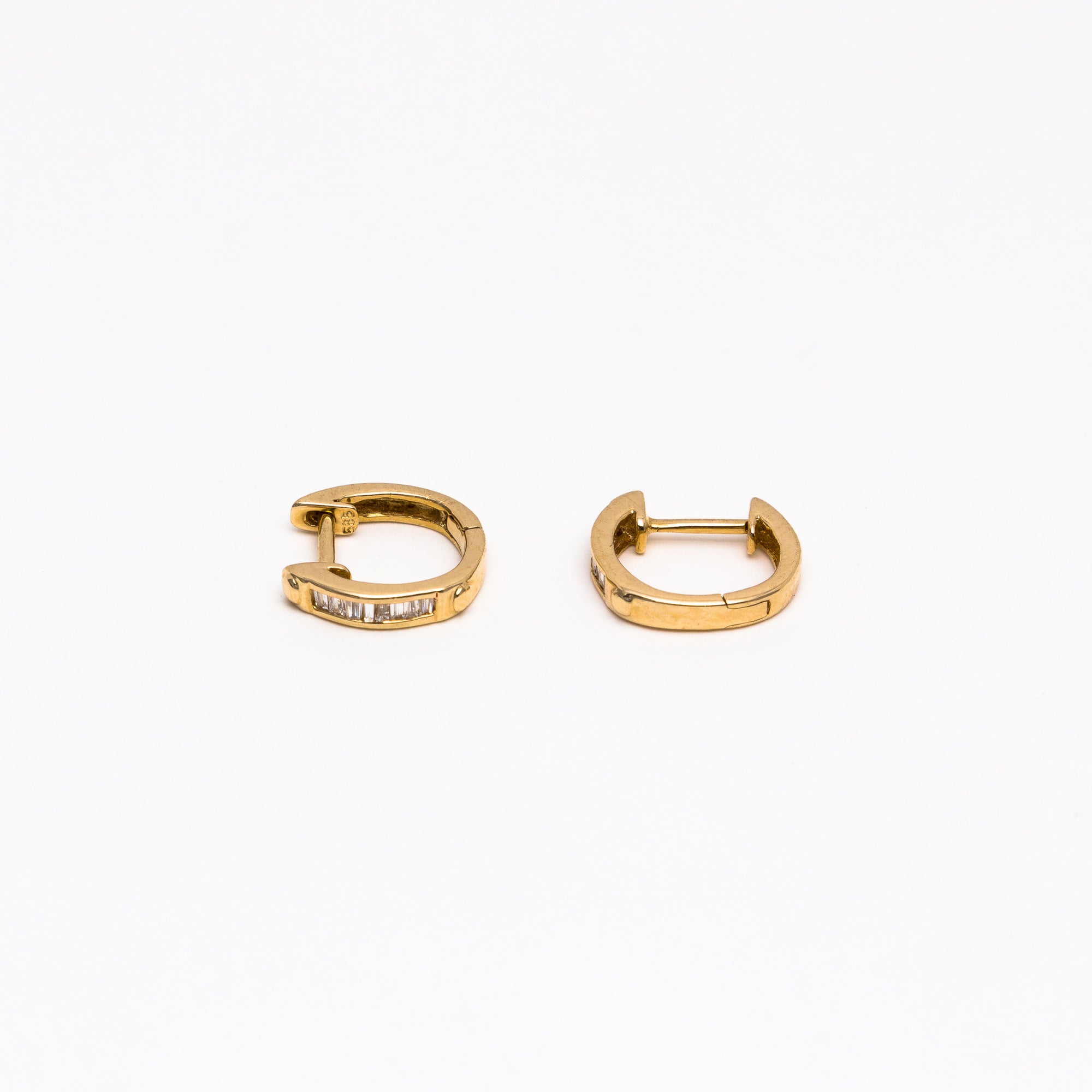 NFC - Diamond Huggie in Yellow Gold