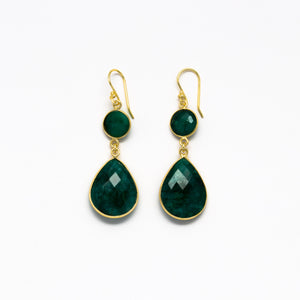 Lhamo - Double drop earrings