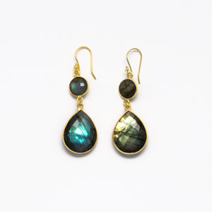 Lhamo - Double drop earrings