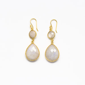 Lhamo - Double drop earrings