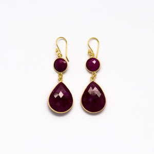 Lhamo - Double drop earrings