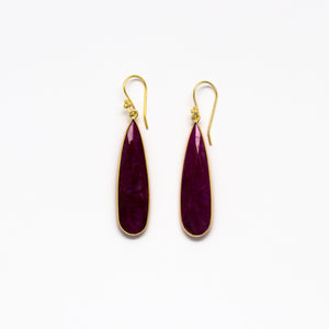 Lhamo - Large teardrop earrings