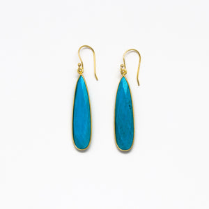 Lhamo - Large teardrop earrings