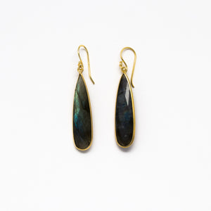 Lhamo - Large teardrop earrings