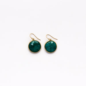 Lhamo - Round Drop Earrings