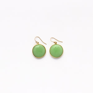 Lhamo - Round Drop Earrings