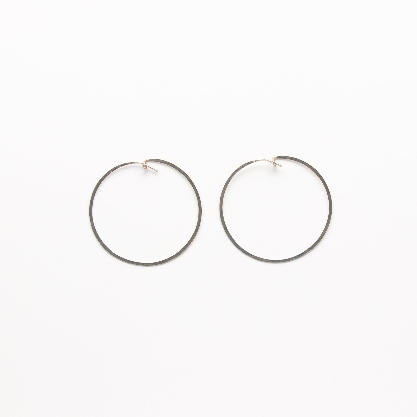 Medium Hammered Hoops