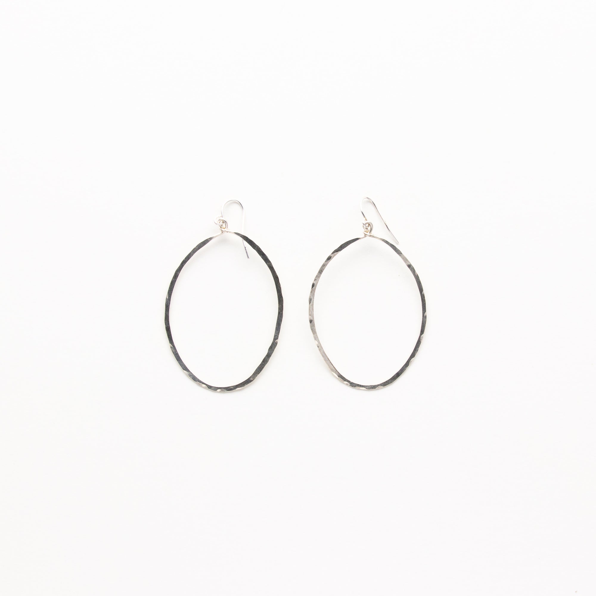 Hammered Full Tear Earrings